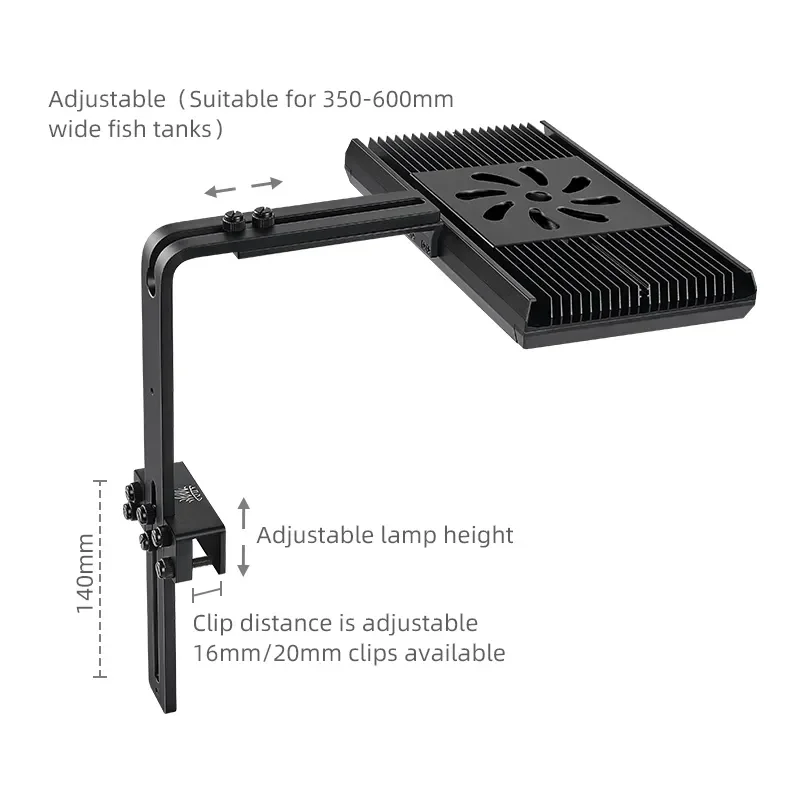 WEEK AQUA Z400 Pro Freshwater Planted Aquarium LED Light
