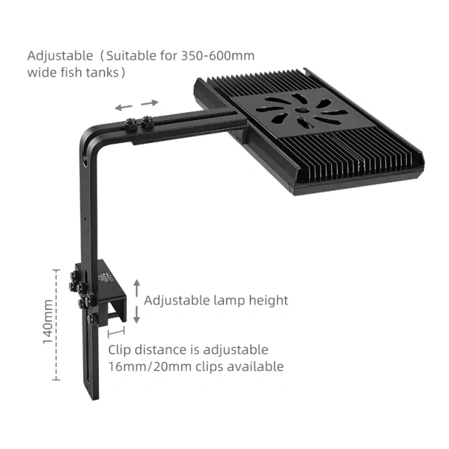 WEEK AQUA Aquatic Planted Aquarium LED Z400D PRO RGB+UV Lamp Beads Full Spectrum Mobile APP Control