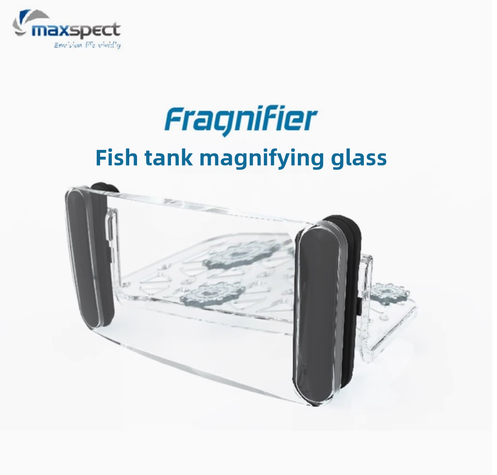Multi-Functional Fragnifier Magnifying Glass Coral Frag Rack & Scraper N52 Magnets for Easy Coral Observation Marine Tank Tool