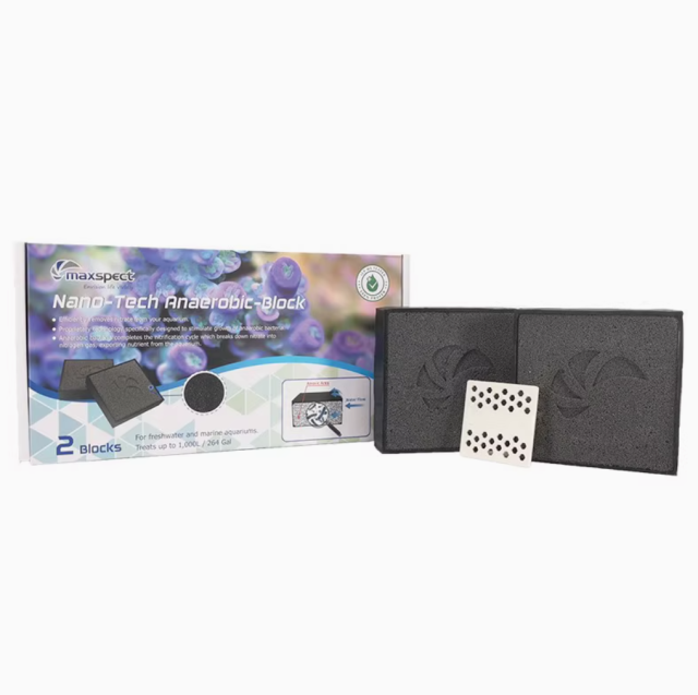 Aquarium Nano-Tech Anaerobic Block (2 Blocks)- Reduce Nitrates Promotes Denitrifying Bacteria Treat 1000L Fish Tank Filtration