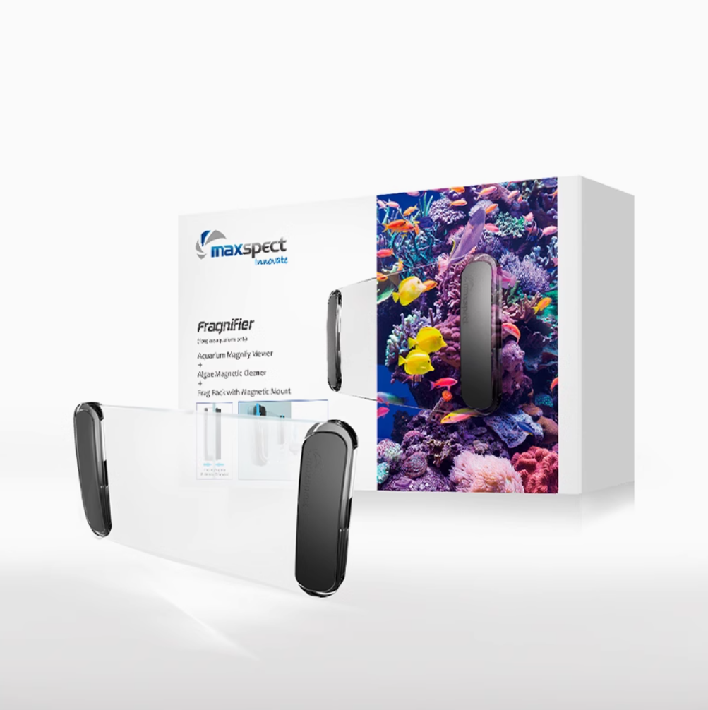 Multi-Functional Fragnifier Magnifying Glass Coral Frag Rack & Scraper N52 Magnets for Easy Coral Observation Marine Tank Tool