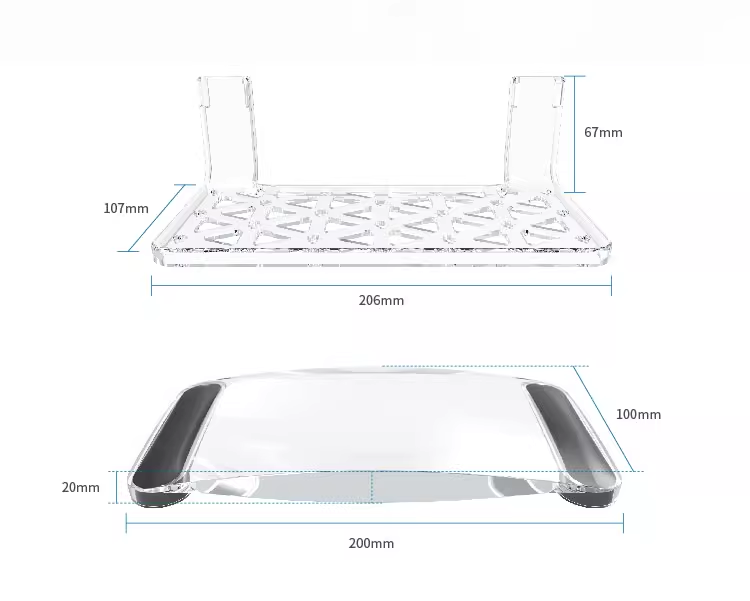 Multi-Functional Fragnifier Magnifying Glass Coral Frag Rack & Scraper N52 Magnets for Easy Coral Observation Marine Tank Tool