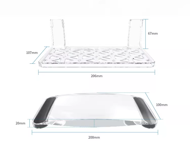 Multi-Functional Fragnifier Magnifying Glass Coral Frag Rack & Scraper N52 Magnets for Easy Coral Observation Marine Tank Tool