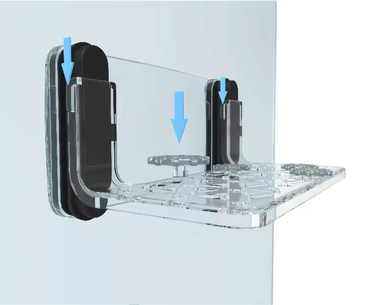 Multi-Functional Fragnifier Magnifying Glass Coral Frag Rack & Scraper N52 Magnets for Easy Coral Observation Marine Tank Tool