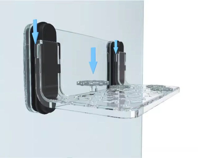 Multi-Functional Fragnifier Magnifying Glass Coral Frag Rack & Scraper N52 Magnets for Easy Coral Observation Marine Tank Tool