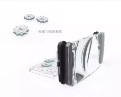 Multi-Functional Fragnifier Magnifying Glass Coral Frag Rack & Scraper N52 Magnets for Easy Coral Observation Marine Tank Tool