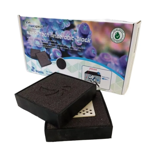 Aquarium Nano-Tech Anaerobic Block (2 Blocks)- Reduce Nitrates Promotes Denitrifying Bacteria Treat 1000L Fish Tank Filtration