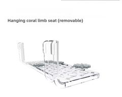 Multi-Functional Fragnifier Magnifying Glass Coral Frag Rack & Scraper N52 Magnets for Easy Coral Observation Marine Tank Tool