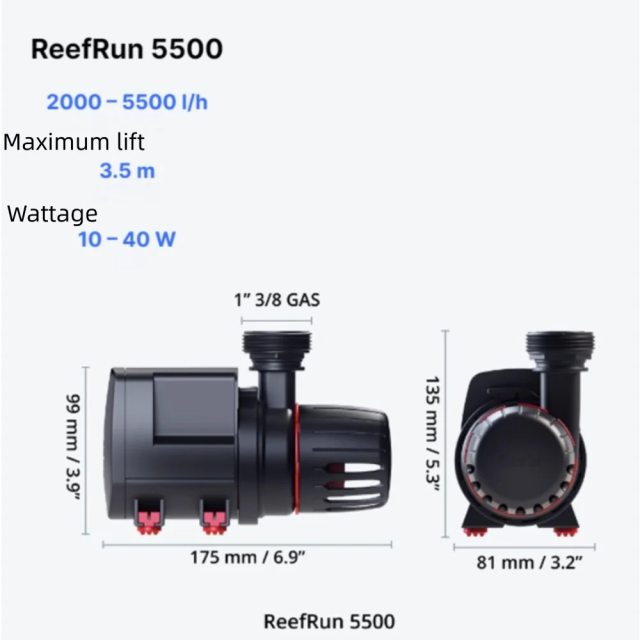 Red Sea ReefRun 5500 7000​ Fish Tank Circulation Static DC Intelligent Variable Frequency Submersible Water Pump Controller