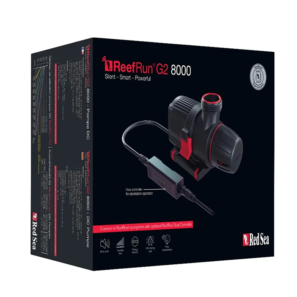 Redsea ReefRun G2 DC Pump Aquarium Silent Powerful Smart Return Pump Red Sea Dual Controller
