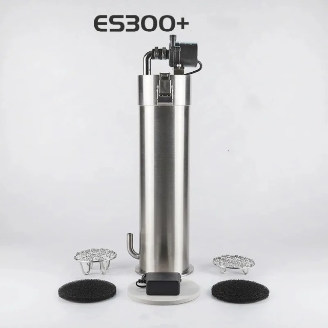 304 Stainless Steel Filter Barrel with Water Pump for Plant Aquarium Fish Tank