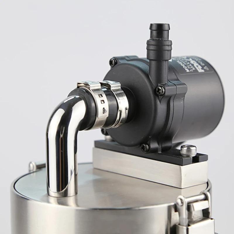304 Stainless Steel Filter Barrel with Water Pump for Plant Aquarium Fish Tank