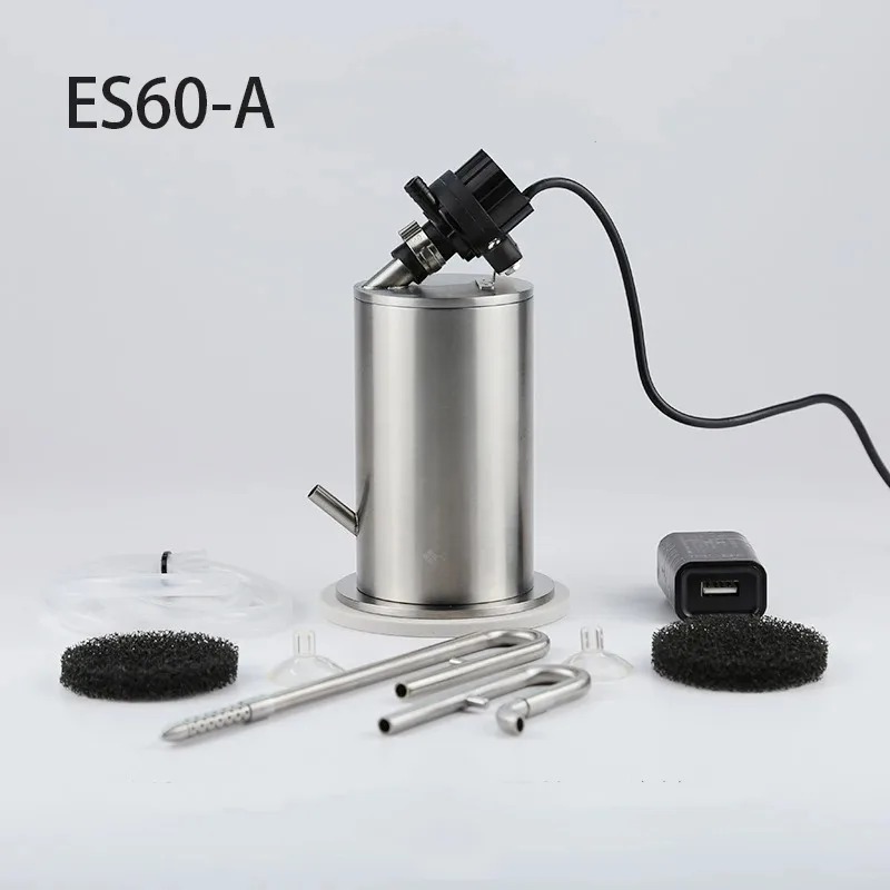 304 Stainless Steel Filter Barrel with Water Pump for Plant Aquarium Fish Tank