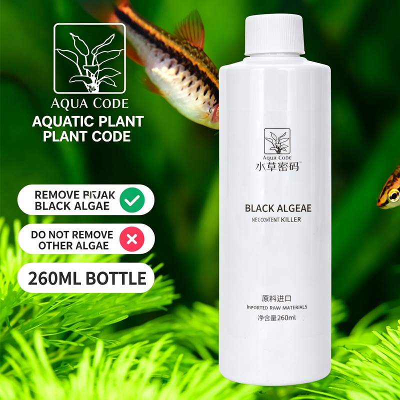 Aqua Code Aquarium Algae Remover 260ml Multi-Algae Applicable Aquatic Cleaning Care (Use Cautiously in Shrimp Tanks)