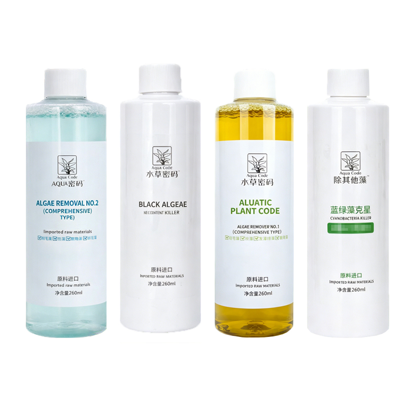 Aqua Code Aquarium Algae Remover 260ml Multi-Algae Applicable Aquatic Cleaning Care (Use Cautiously in Shrimp Tanks)