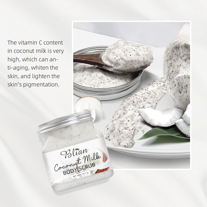 Coconut Milk Nourishes Skin Whitening Body Scrub