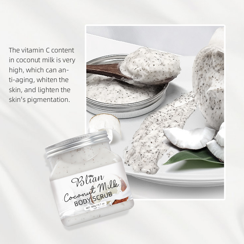 Coconut Milk Nourishes Skin Whitening Body Scrub