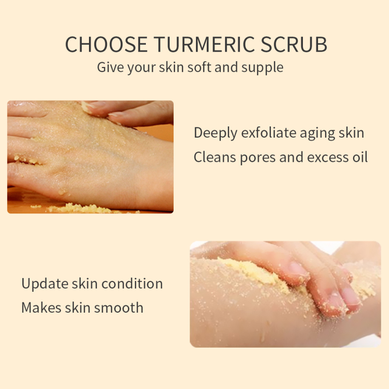 Turmeric Gentle Turmeric Exfoliator Naturally Removes Dark Spots Brightens Skin For A Healthier And Younger Looking Appearance. Body Scrub