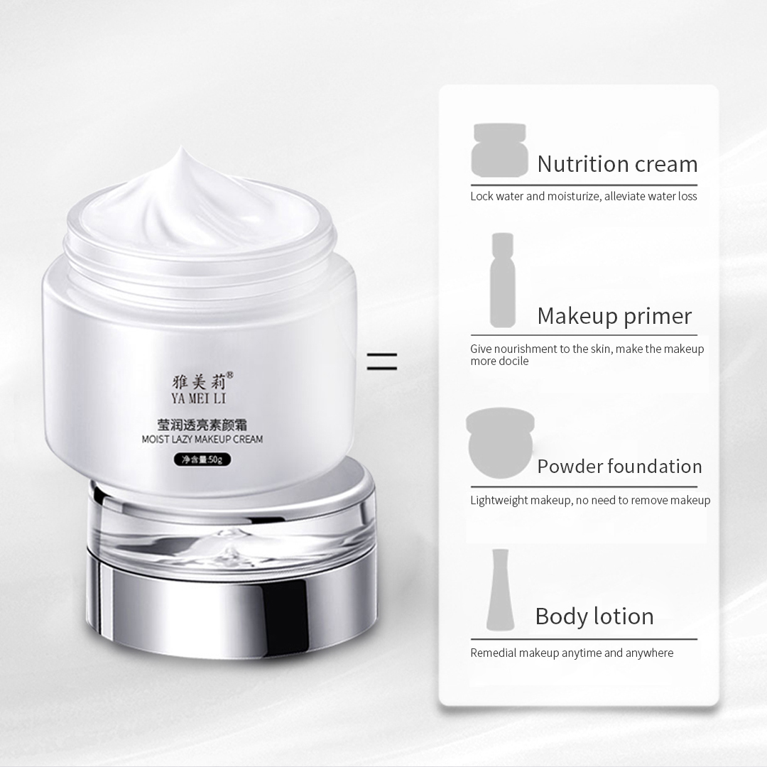 Plain Face Cream Whitening Brightening Moisturizing Natural Makeup