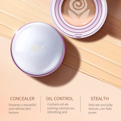 Two-Tone Air Cushion Bb Cream Concealer Hide Pores Natural Moisturizing Makeup Facial Bb Cream