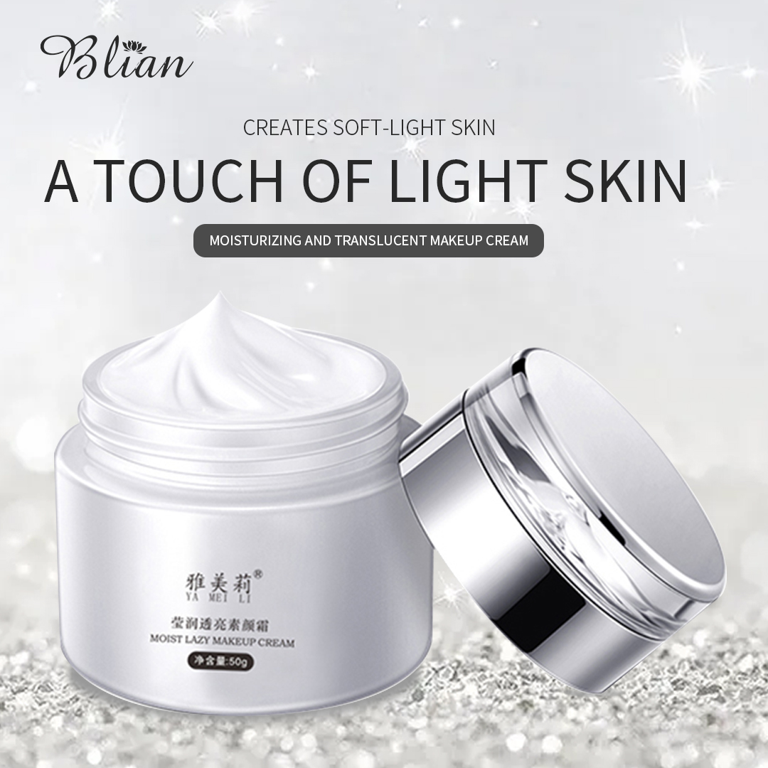 Plain Face Cream Whitening Brightening Moisturizing Natural Makeup
