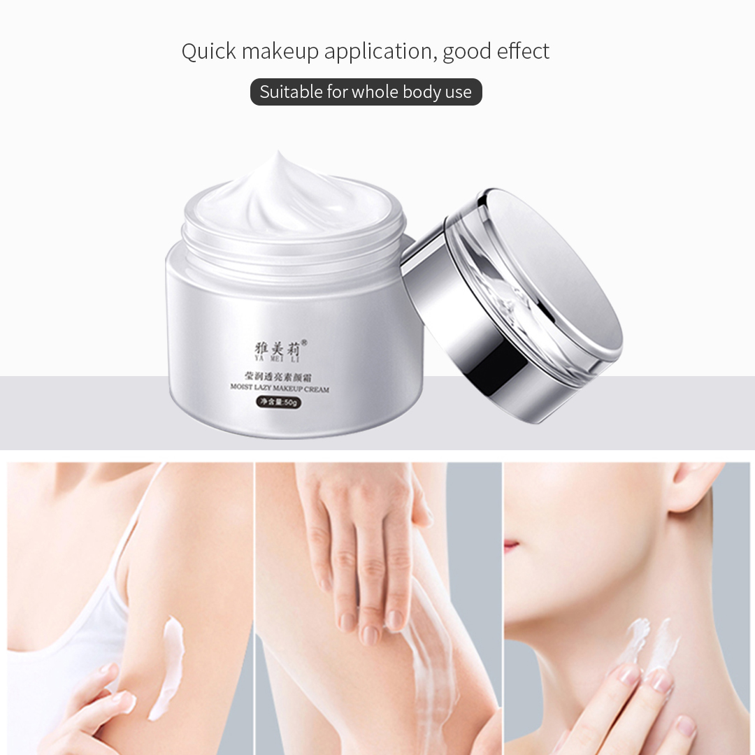Plain Face Cream Whitening Brightening Moisturizing Natural Makeup