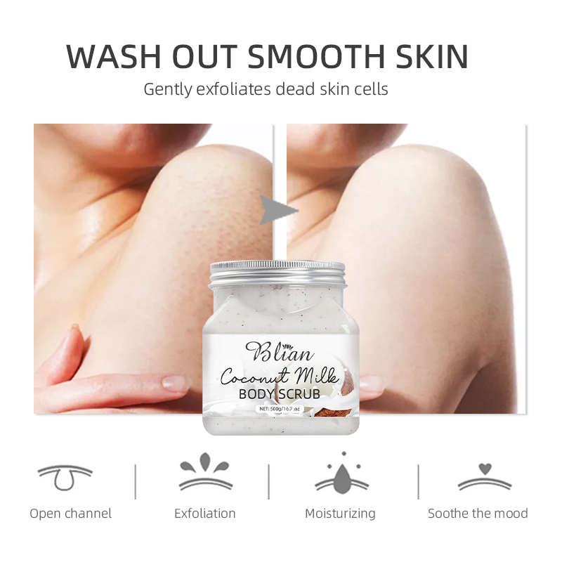 Coconut Milk Nourishes Skin Whitening Body Scrub