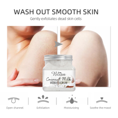 Coconut Milk Nourishes Skin Whitening Body Scrub