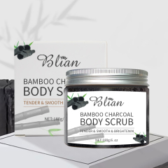 Bamboo Charcoal Exfoliate Moisturize Blemish Control Cleansing Body Scrub