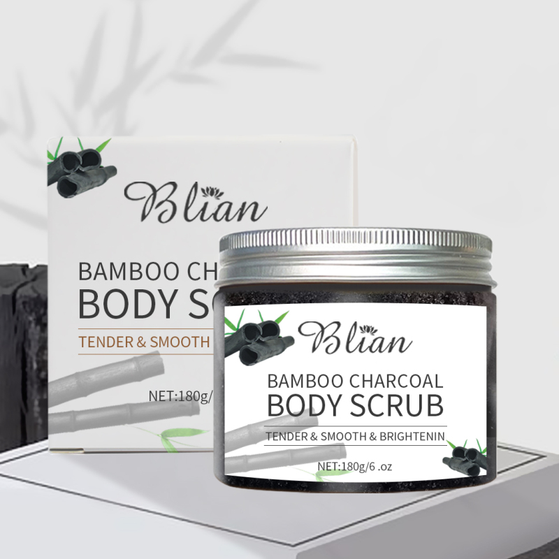 Bamboo Charcoal Exfoliate Moisturize Blemish Control Cleansing Body Scrub