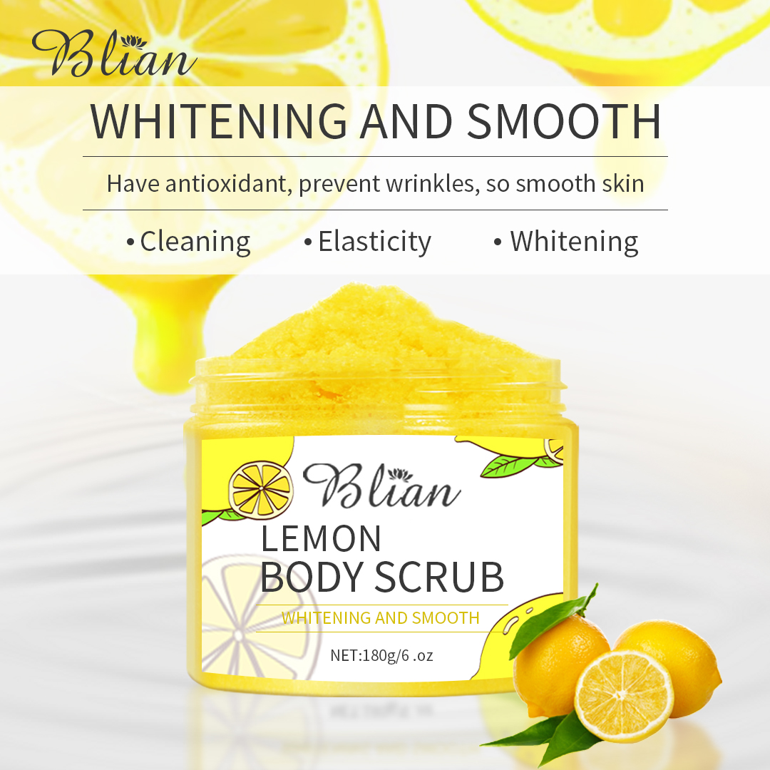 Lemon Smooth Exfoliating Moisturizing Brightening Body Scrub