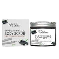 Bamboo Charcoal Exfoliate Moisturize Blemish Control Cleansing Body Scrub