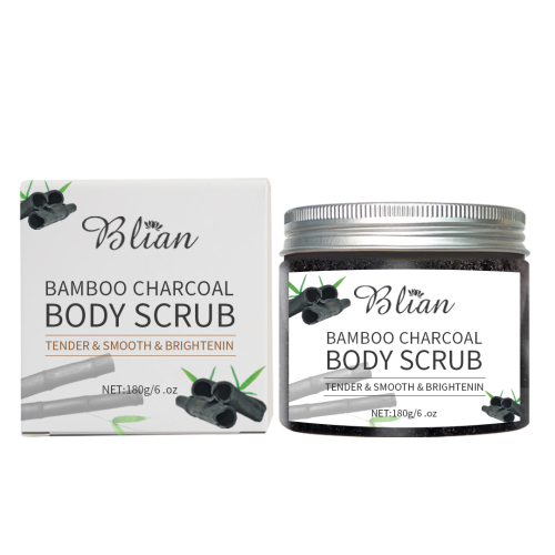 Bamboo Charcoal Exfoliate Moisturize Blemish Control Cleansing Body Scrub
