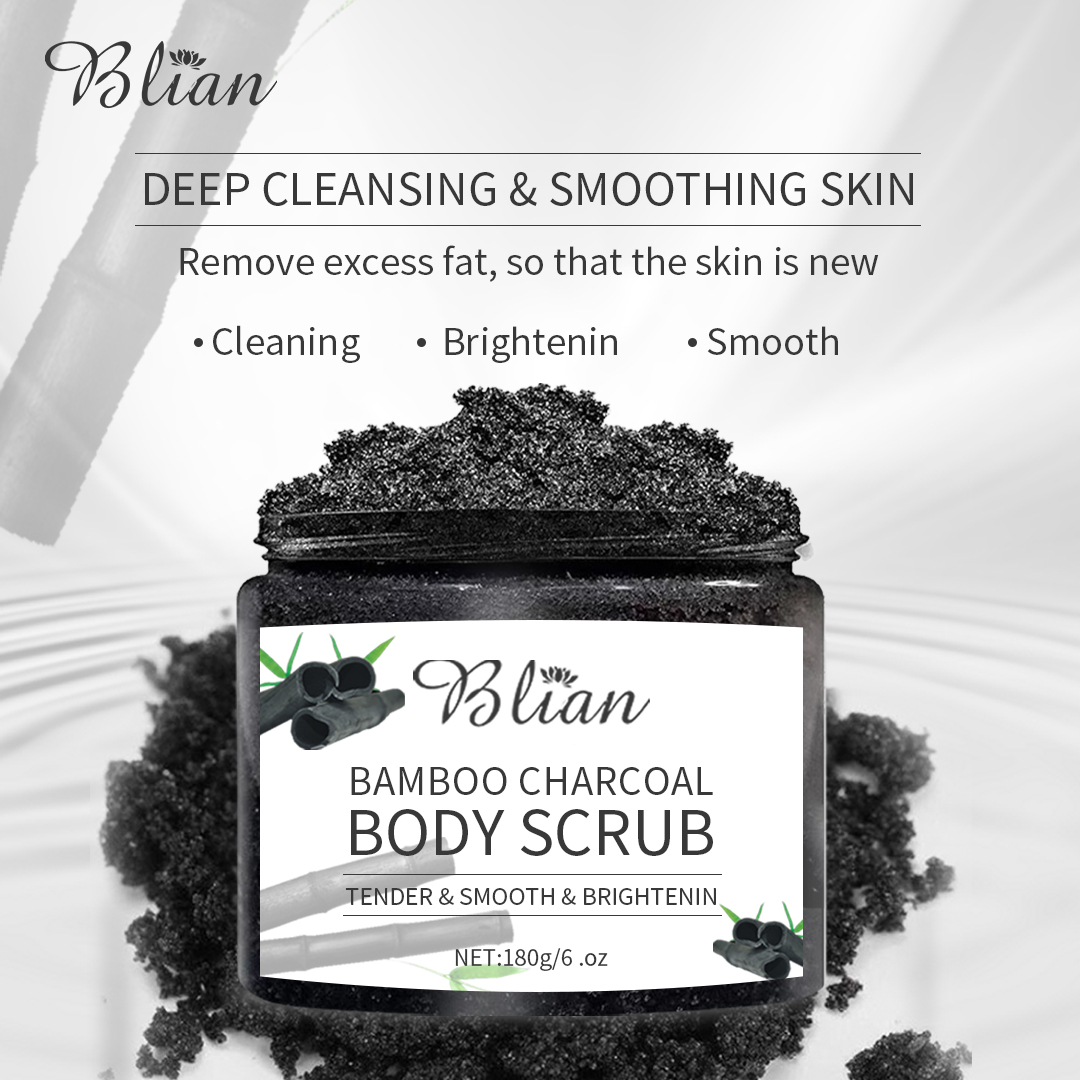 Bamboo Charcoal Exfoliate Moisturize Blemish Control Cleansing Body Scrub