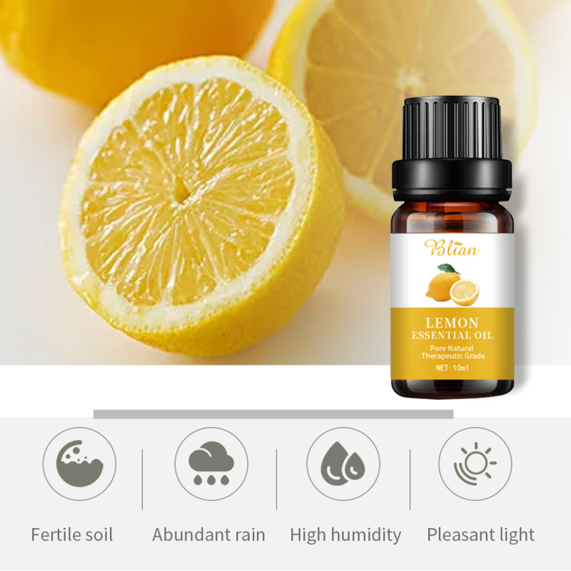 Lemon Helps Improve Mood Massage Essential Oil