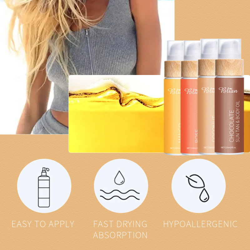 Sun Tan Body Oil Fast Tanning Skin Body Oil