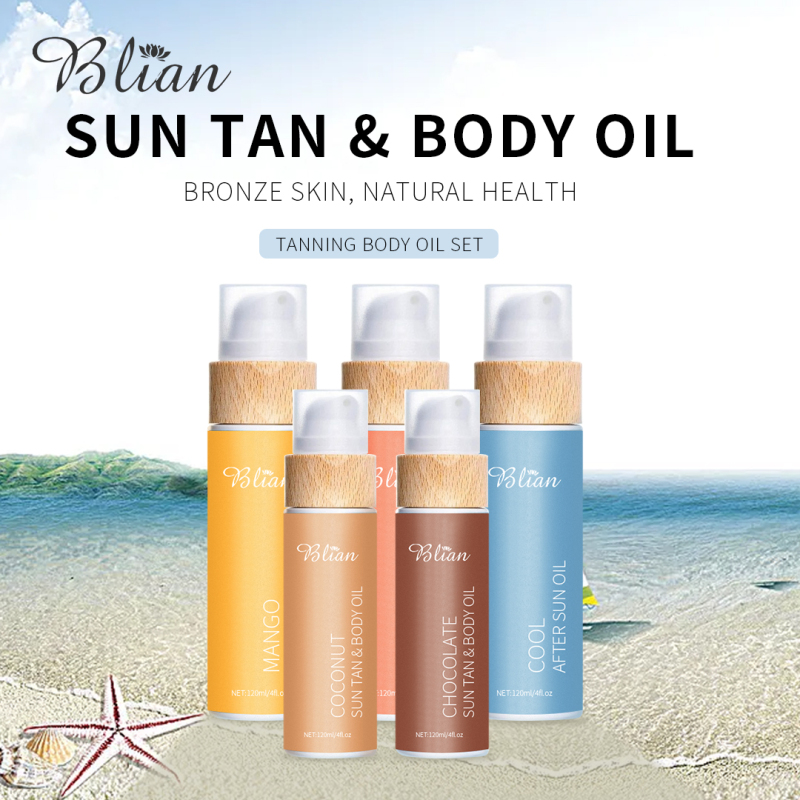 Sun Tan Body Oil Fast Tanning Skin Body Oil