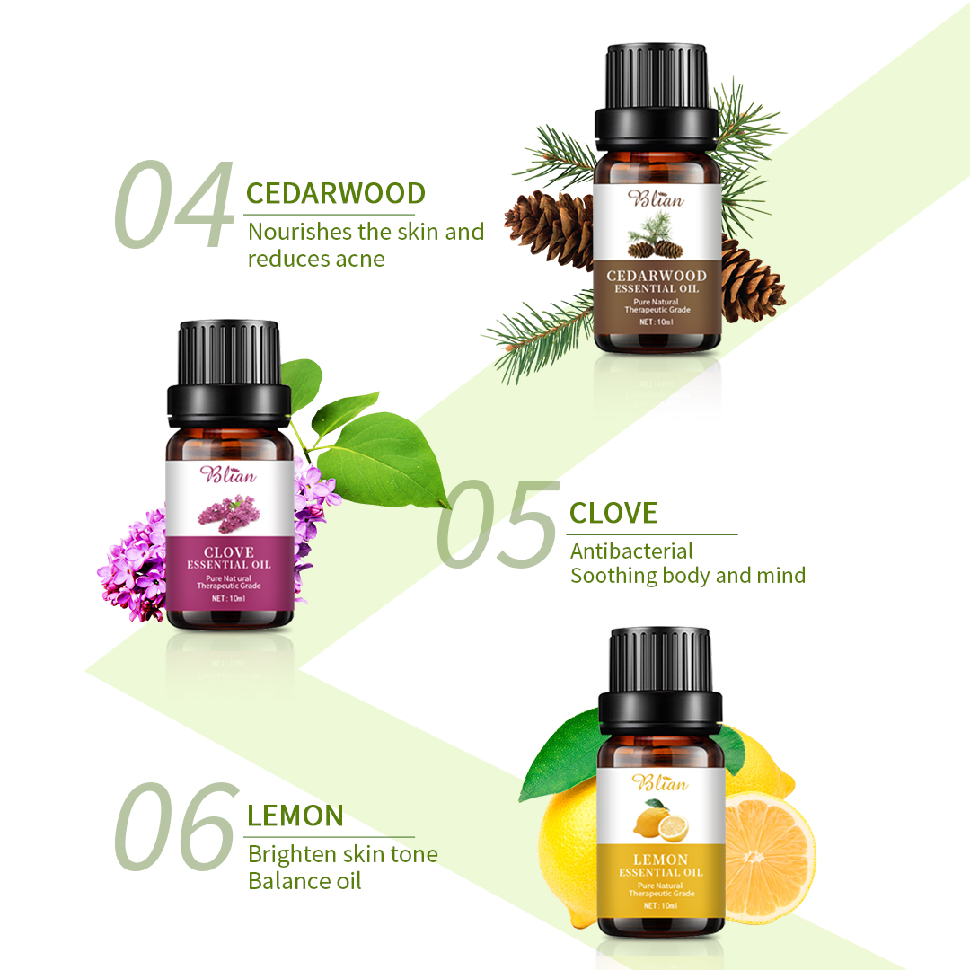 6 Kinds Hydrates Relax Nourishes Massage Essential Oil Set