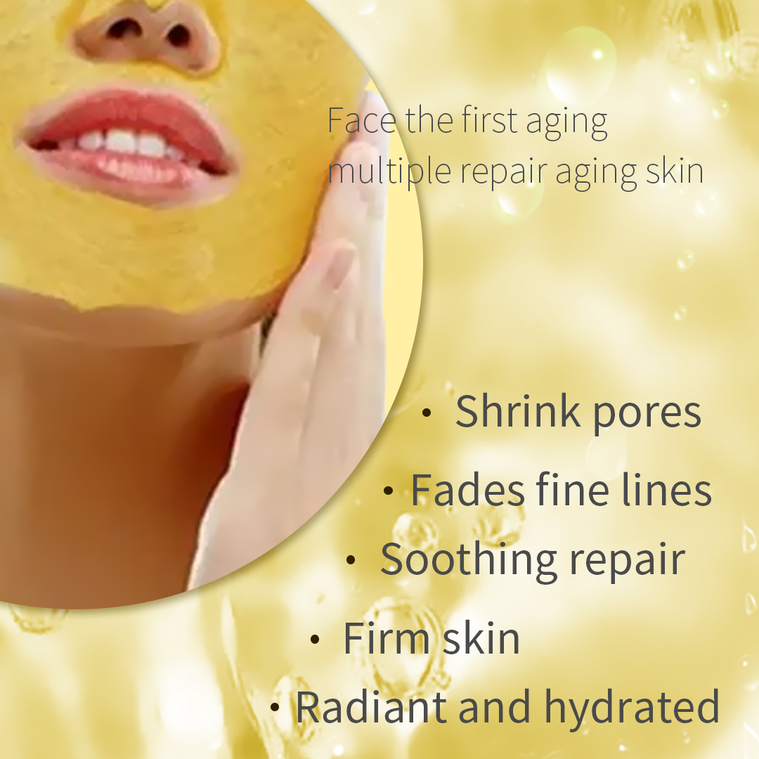 24K Gold Foil Anti Aging Facial Mask
