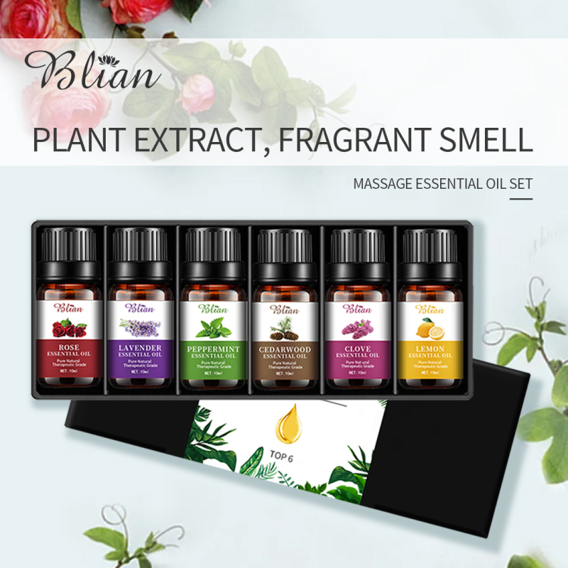 6 Kinds Hydrates Relax Nourishes Massage Essential Oil Set
