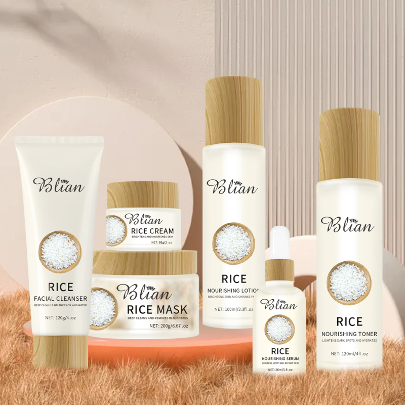 Rice Hydrating,Anti-Aging,Whitening Facial Skin Care Sat
