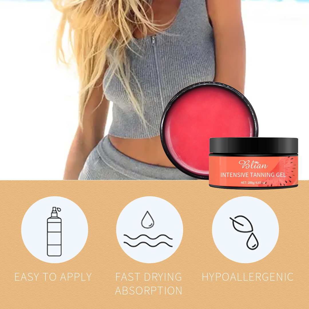 Intensive Tanning Gel Fast Tanning Skin Facial Gel