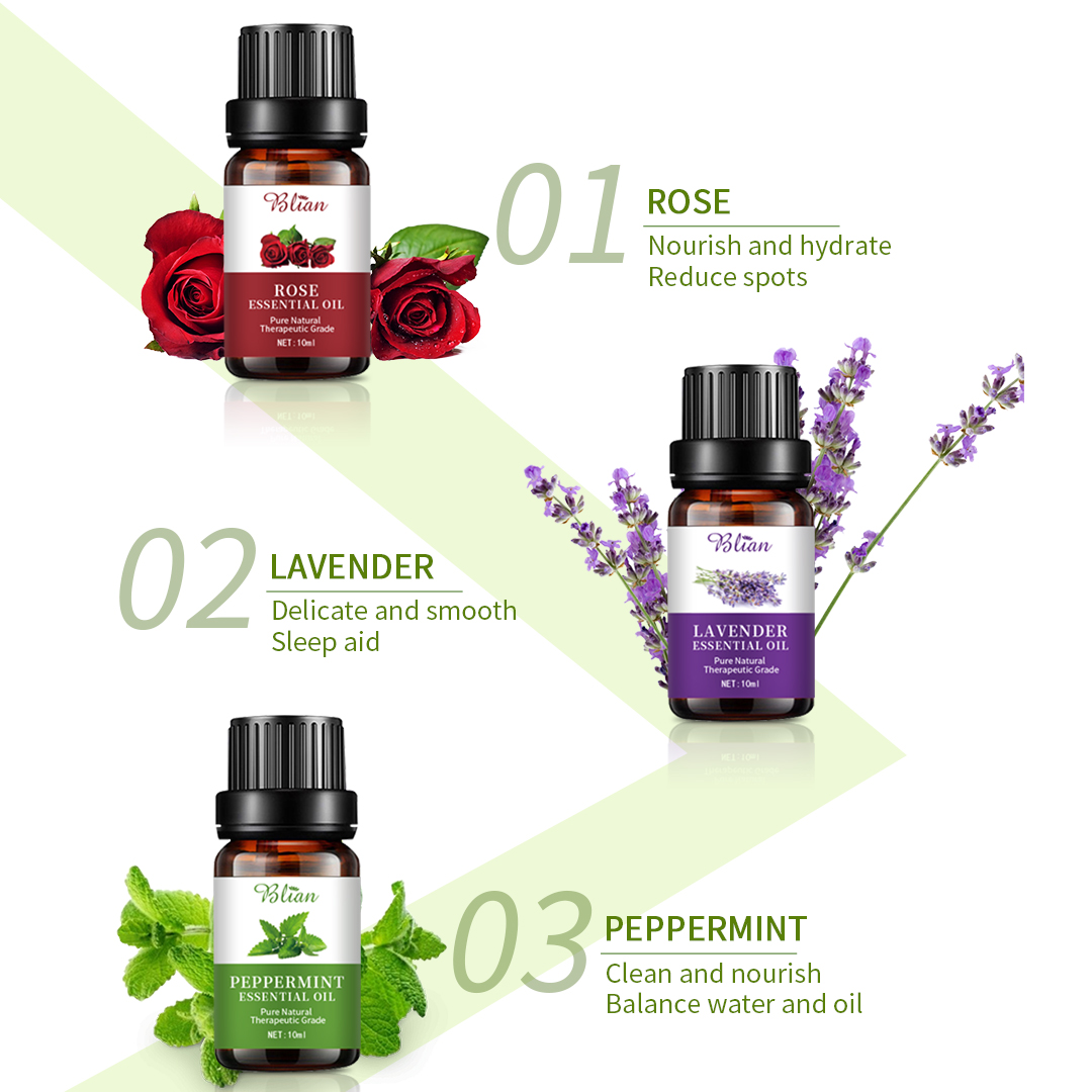 6 Kinds Hydrates Relax Nourishes Massage Essential Oil Set