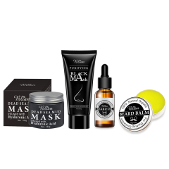 Face Care Dead Sea Mud Mask Beard Oil Blackhead Removal Beard Wax Face Combination