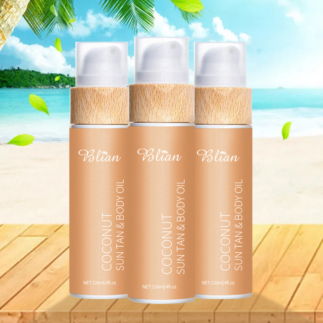 Coconut Scents Sun Tan Body Oil Fast Tanning Skin Body Oil