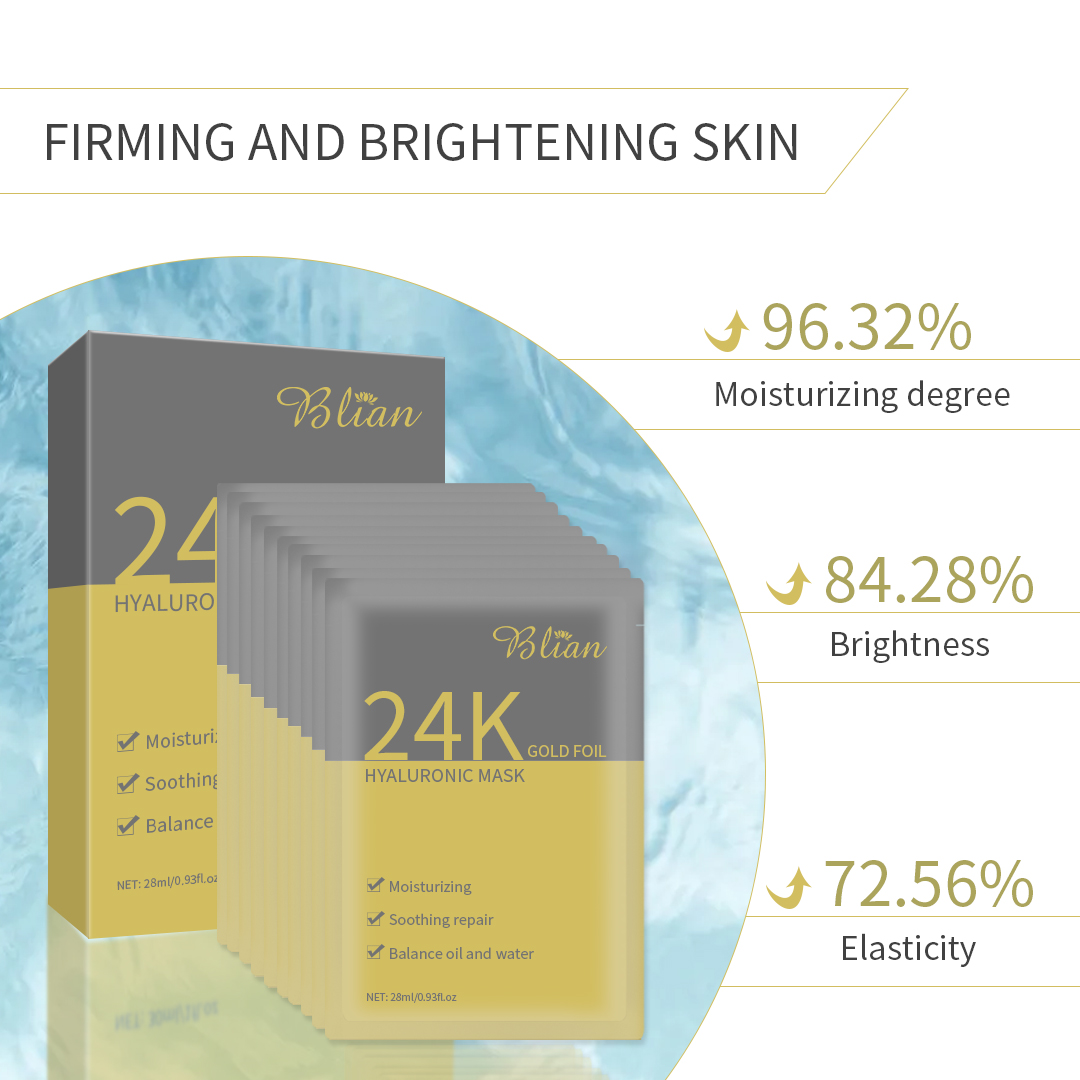 24K Gold Foil Facial Mask