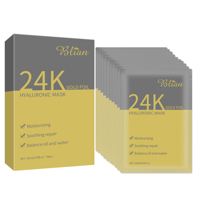 24K Gold Foil Facial Mask