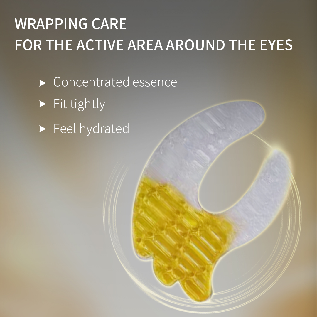 White Gold Collagen Reduces Fine Lines Eyes Mask