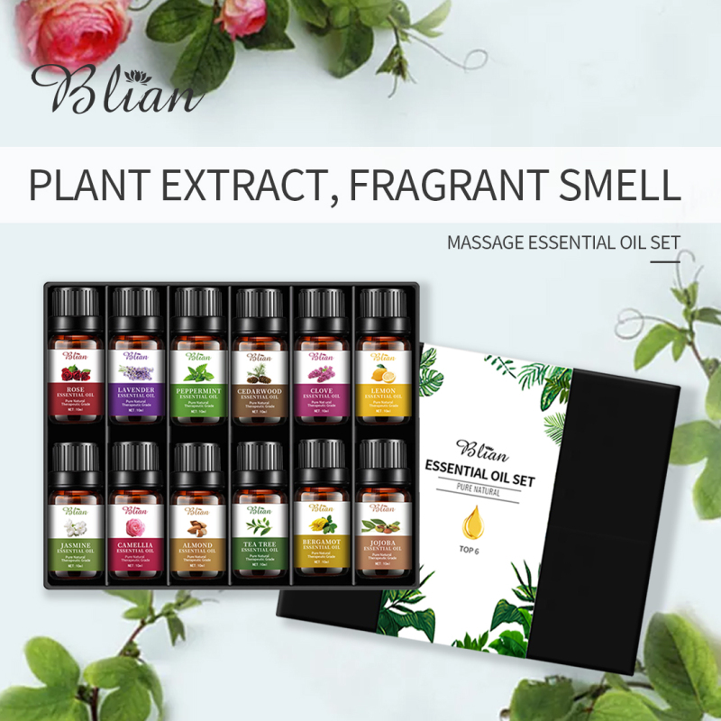 12 Florals Relieves Sore Muscles And Relieve Tension Aromatherapy Essential Oil Set