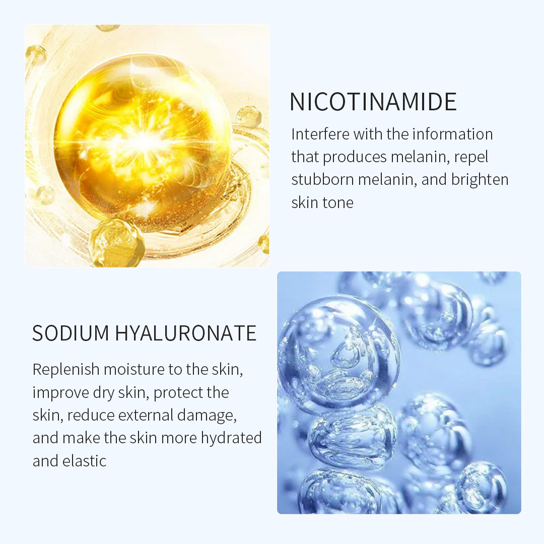 30 bottles Niacinamide and Glow Pigments to Plump and Even Skin Tone, Brighten and Revitalize Dull and Dry Skin